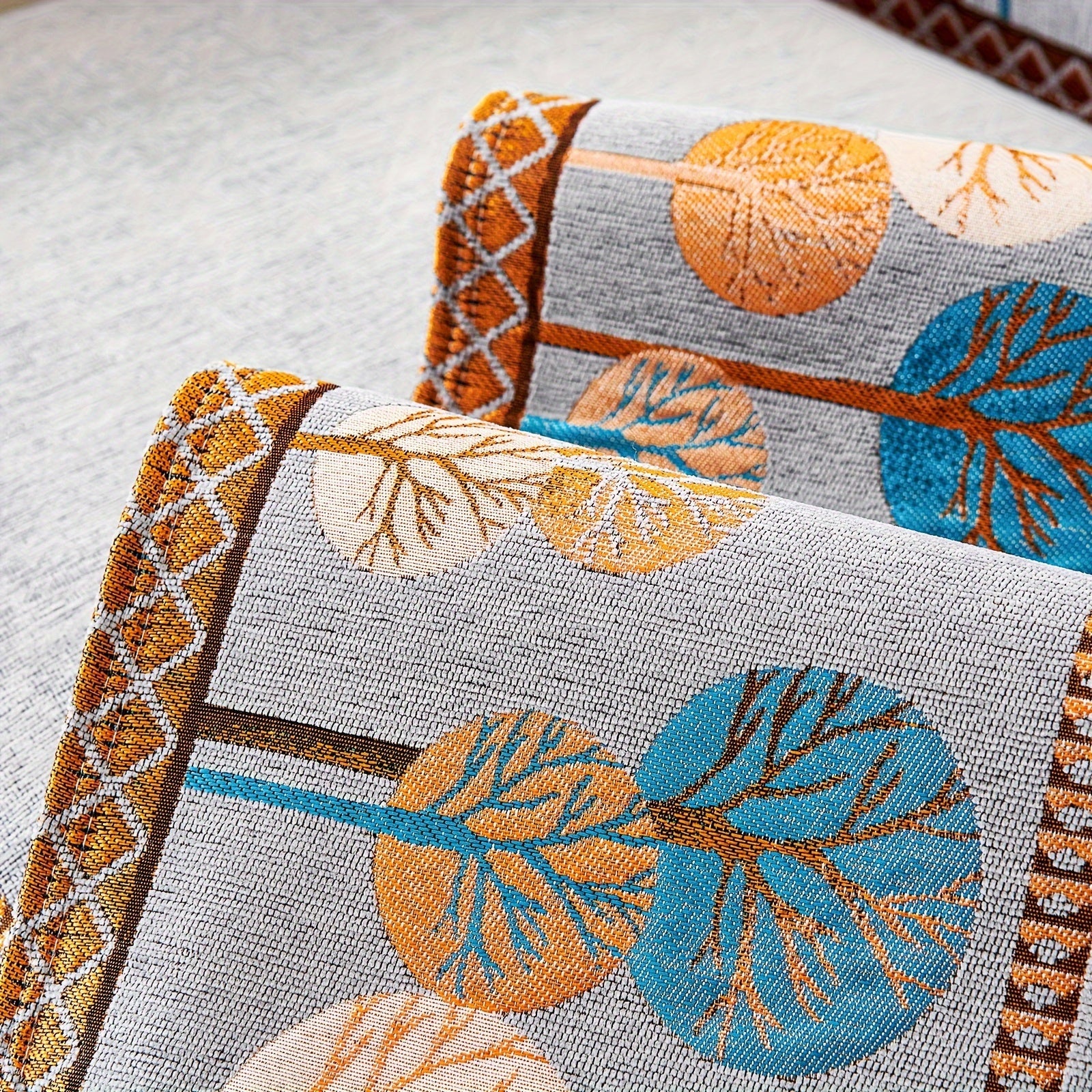 Capa de Sofá Chenille Estilo Boêmio + 2 Almofadas de BRINDE