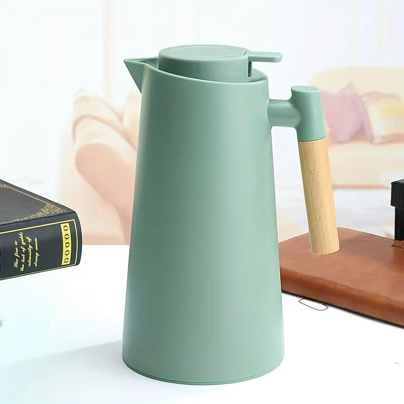 Garrafa Térmica 1L com Isolamento a Vácuo – Parede Dupla, Portátil, Antivazamento, Ideal para Café, Chá e Bebidas Quentes