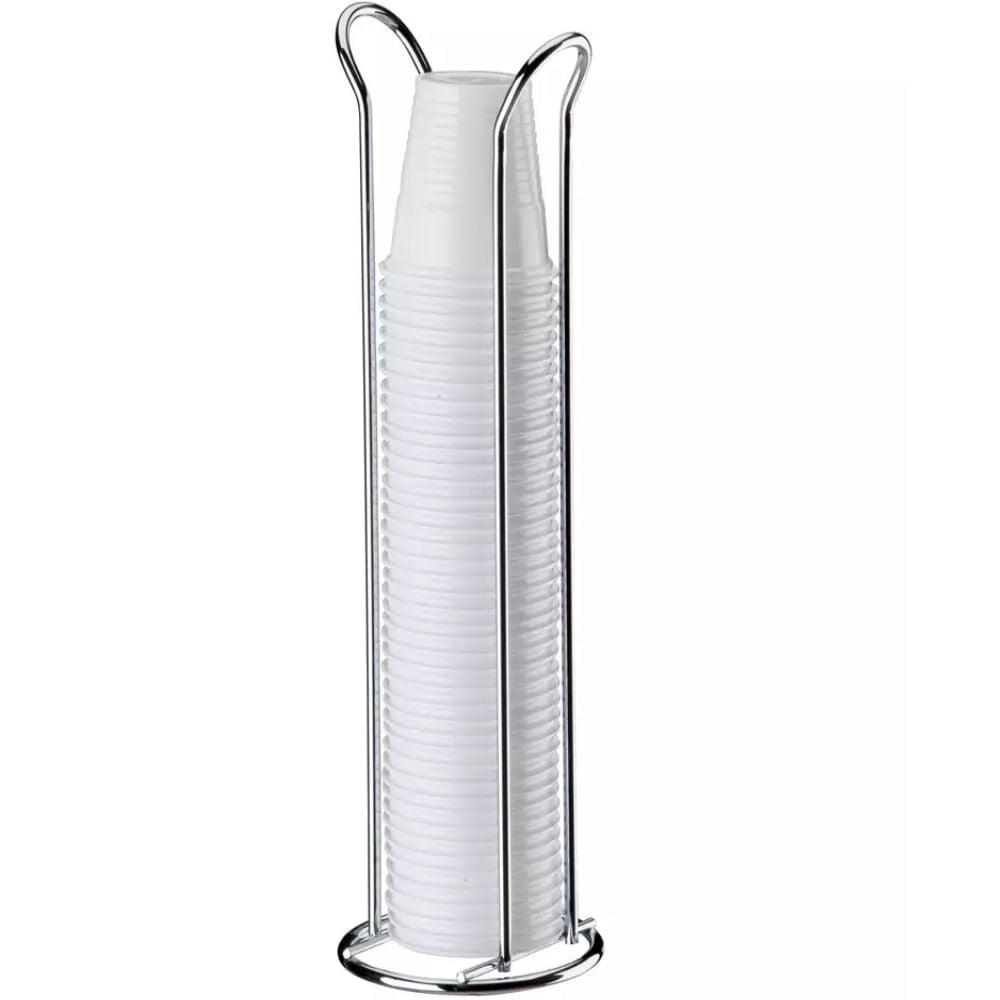 Organizador para Copos Descartáveis 50/80ml Aço Cromado