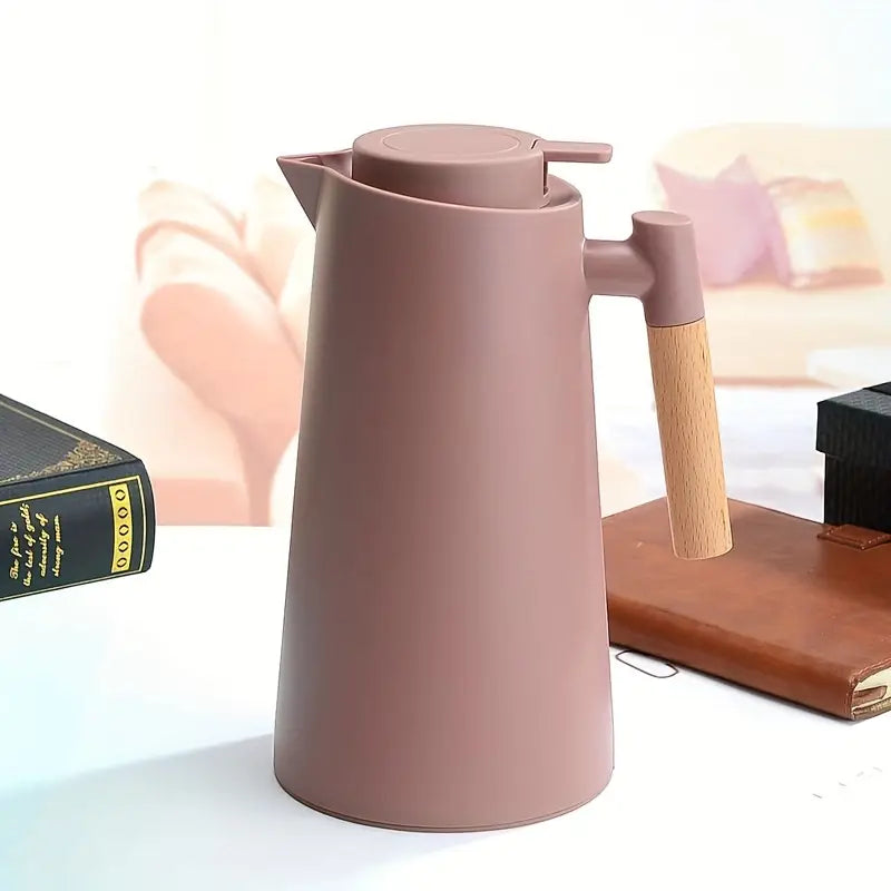 Garrafa Térmica 1L com Isolamento a Vácuo – Parede Dupla, Portátil, Antivazamento, Ideal para Café, Chá e Bebidas Quentes