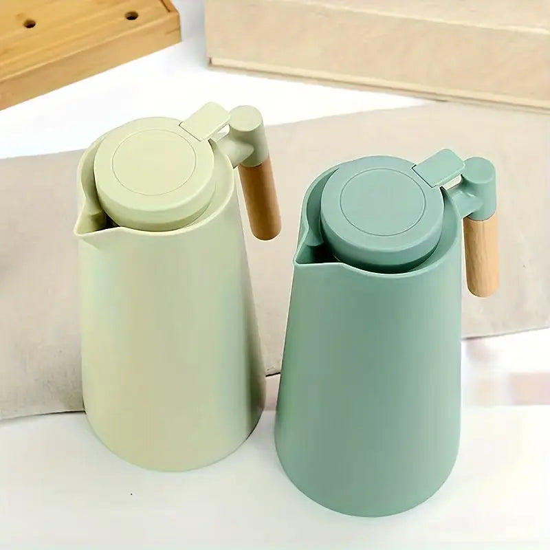 Garrafa Térmica 1L com Isolamento a Vácuo – Parede Dupla, Portátil, Antivazamento, Ideal para Café, Chá e Bebidas Quentes