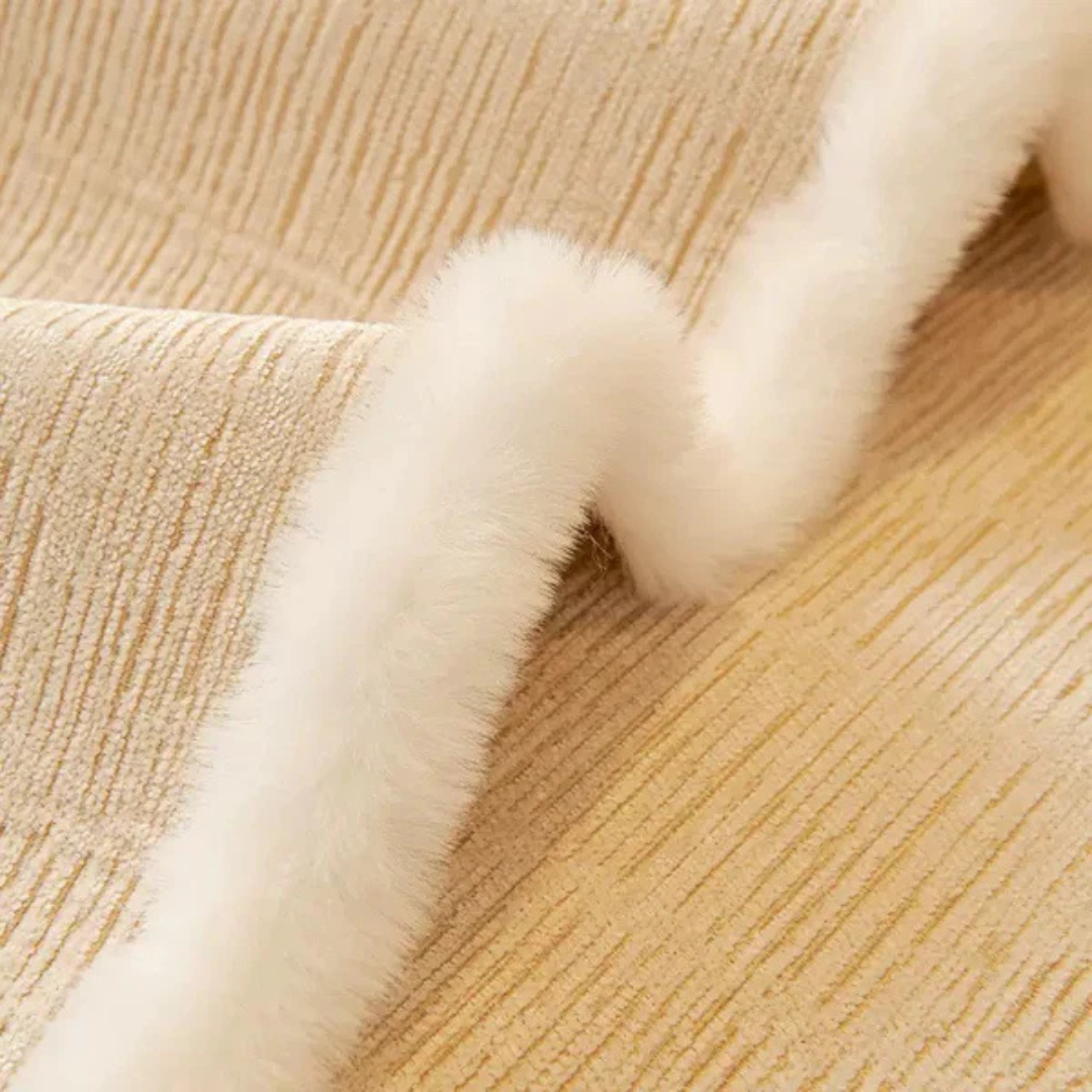 Capa de Sofá Irregular Antiderrapante – Estilo Creme Francês para Todas as Estações