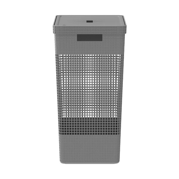 Cesto de roupas de 49L com tampa Linha Oasi