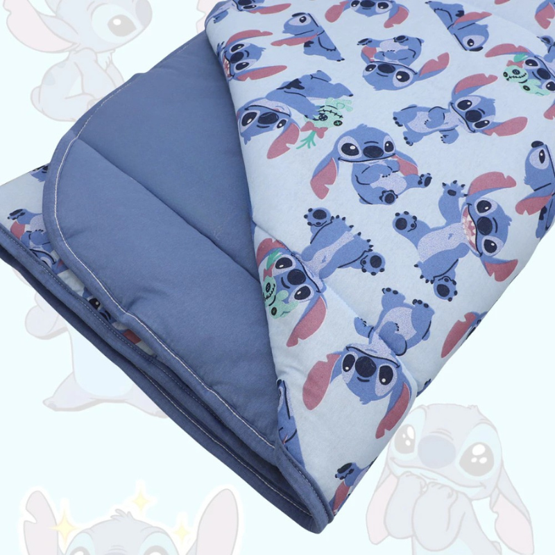 Edredom Infantil Lilo & Stitch Dupla Face | Super Macio e Grosso | Solteiro ou Casal | Personagem Oficial Disney