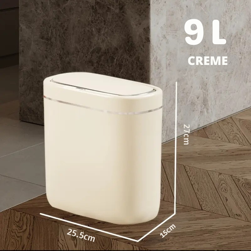 Lixeira Inteligente com Sensor de Indução – Compacta para Mesa, Escritório, Cozinha e Banheiro