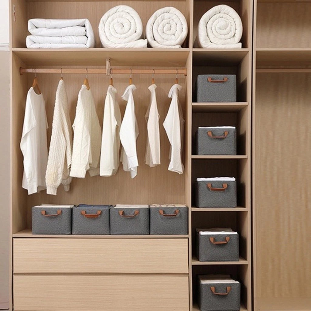 Kit 4 Caixas Organizadoras de Alta Resistência – Para Guarda-Roupas e Organização Multiuso      Write Review