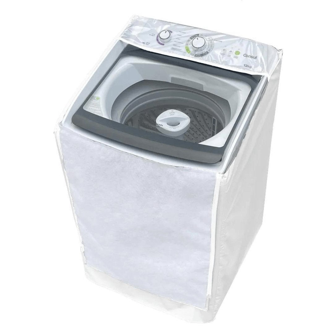 Capa para Máquina de Lavar Brastemp 9kg e Consul 9kg CWB09  Branca