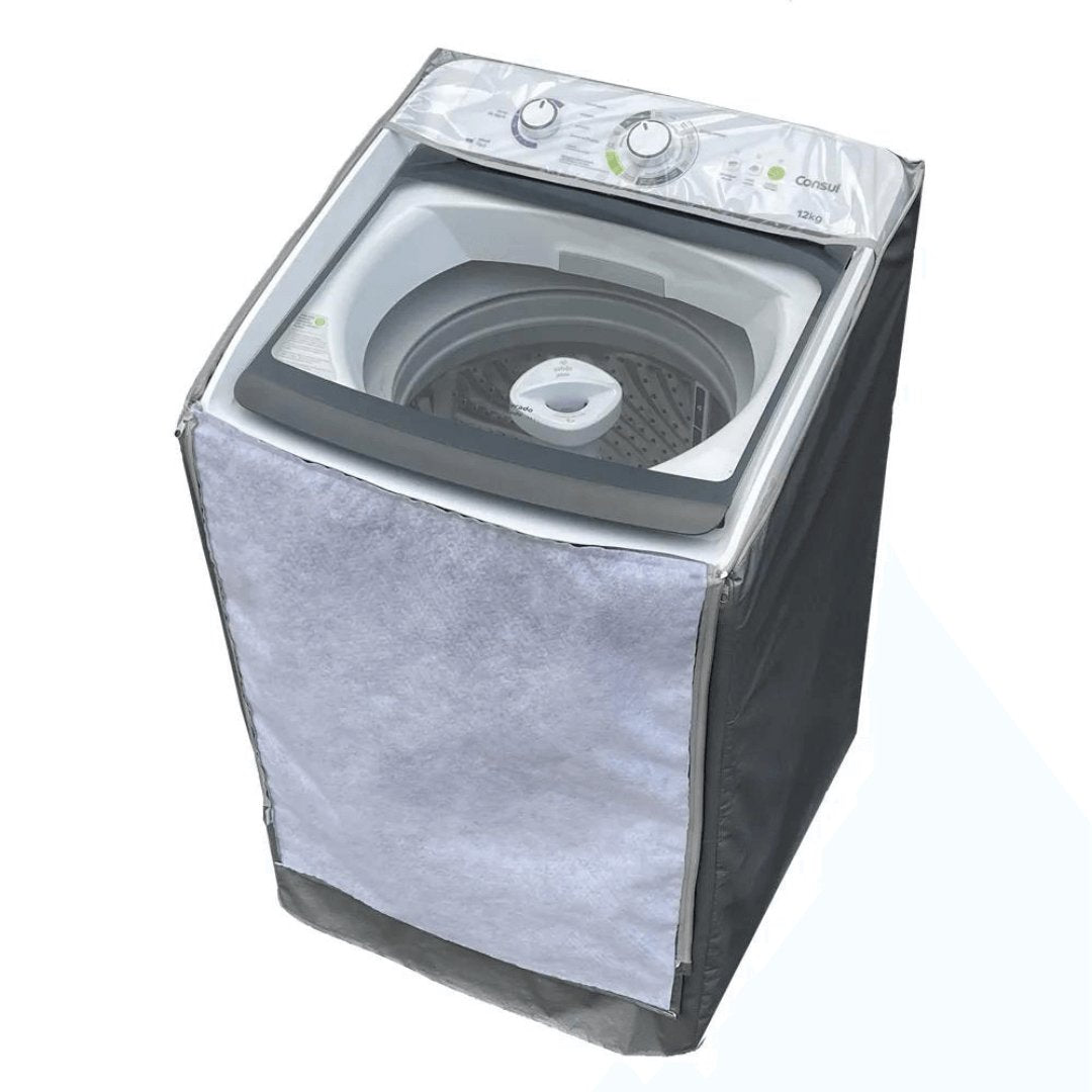 Capa para Máquina de Lavar Brastemp 9kg e Consul 9kg CWB09  Cinza