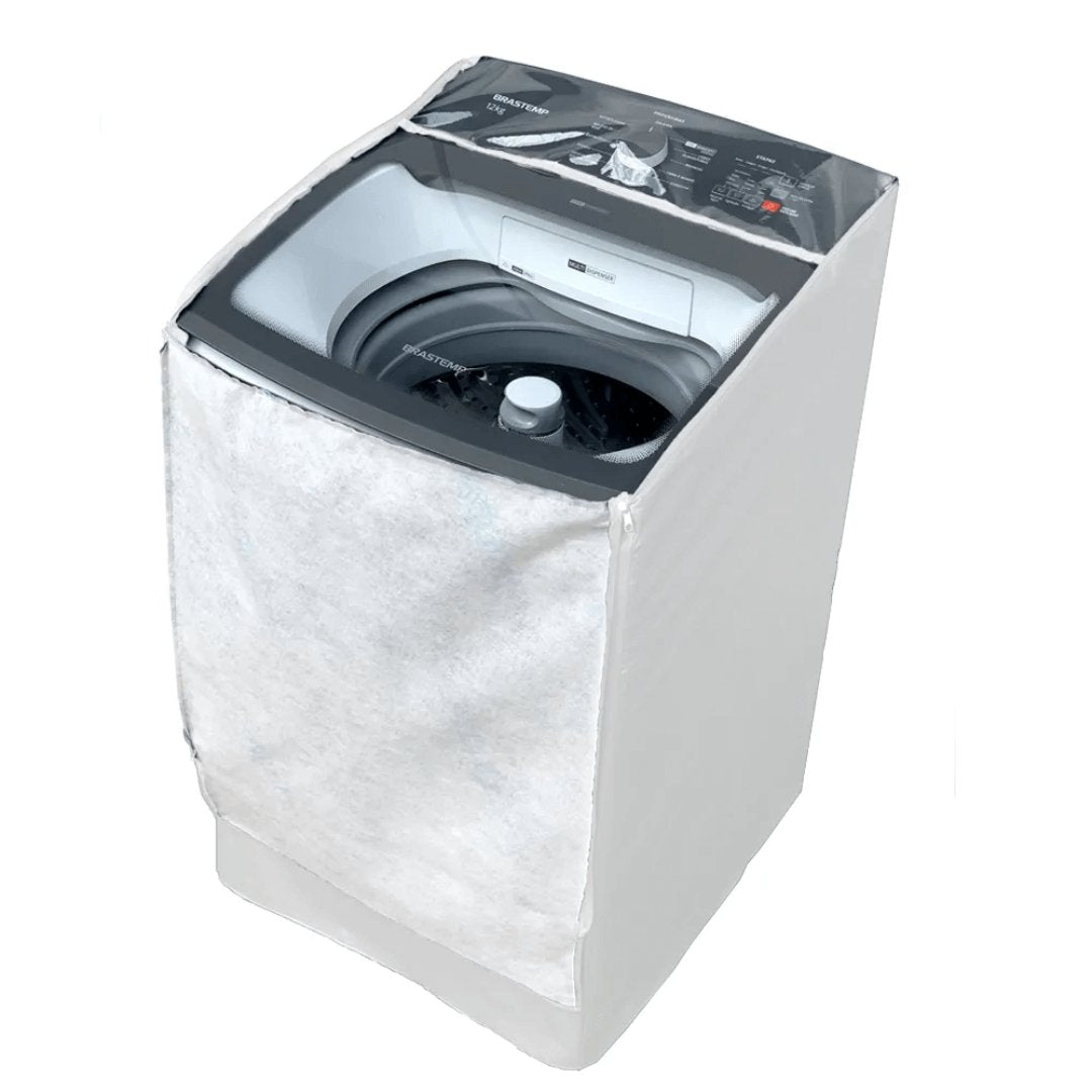 Capa para Máquina de Lavar Brastemp BWK 16kg  Branca
