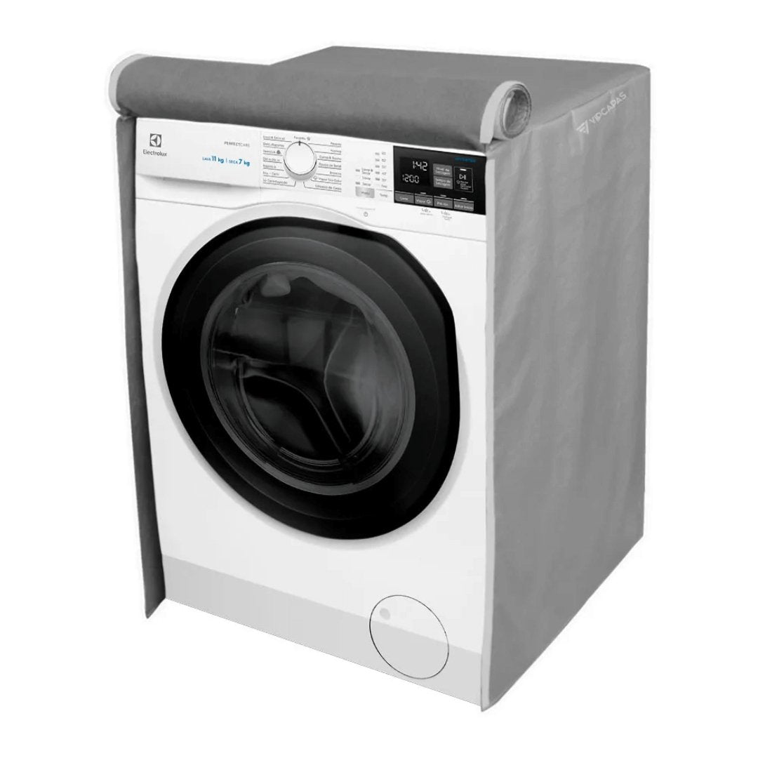 Capa para Máquina Lava e Seca Electrolux Front Load Perfect Care LSP11 11kg a 7kg Cinza