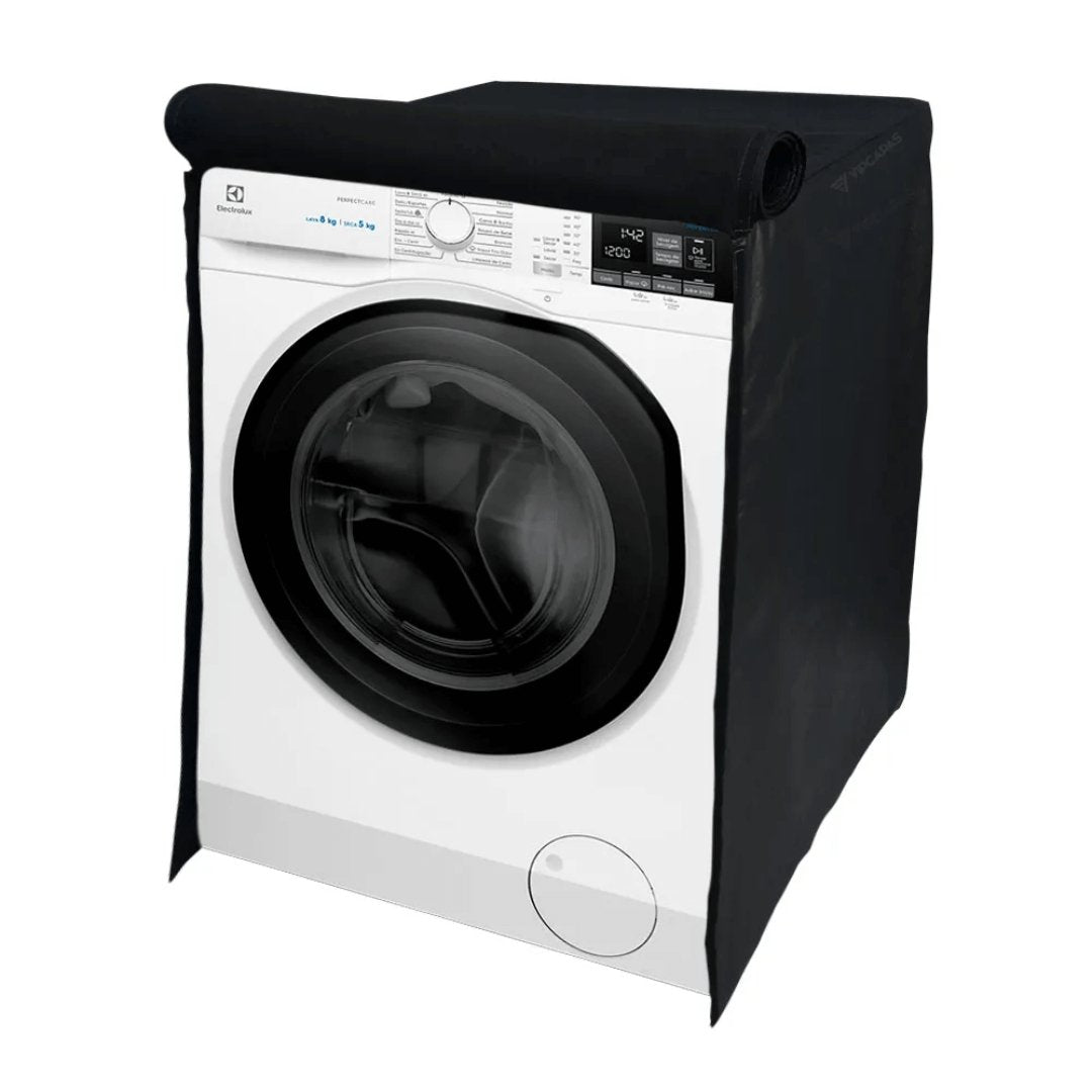 Capa para Máquina Lava e Seca Electrolux Front Load Perfect Care LSP11 11kg a 7kg Preta