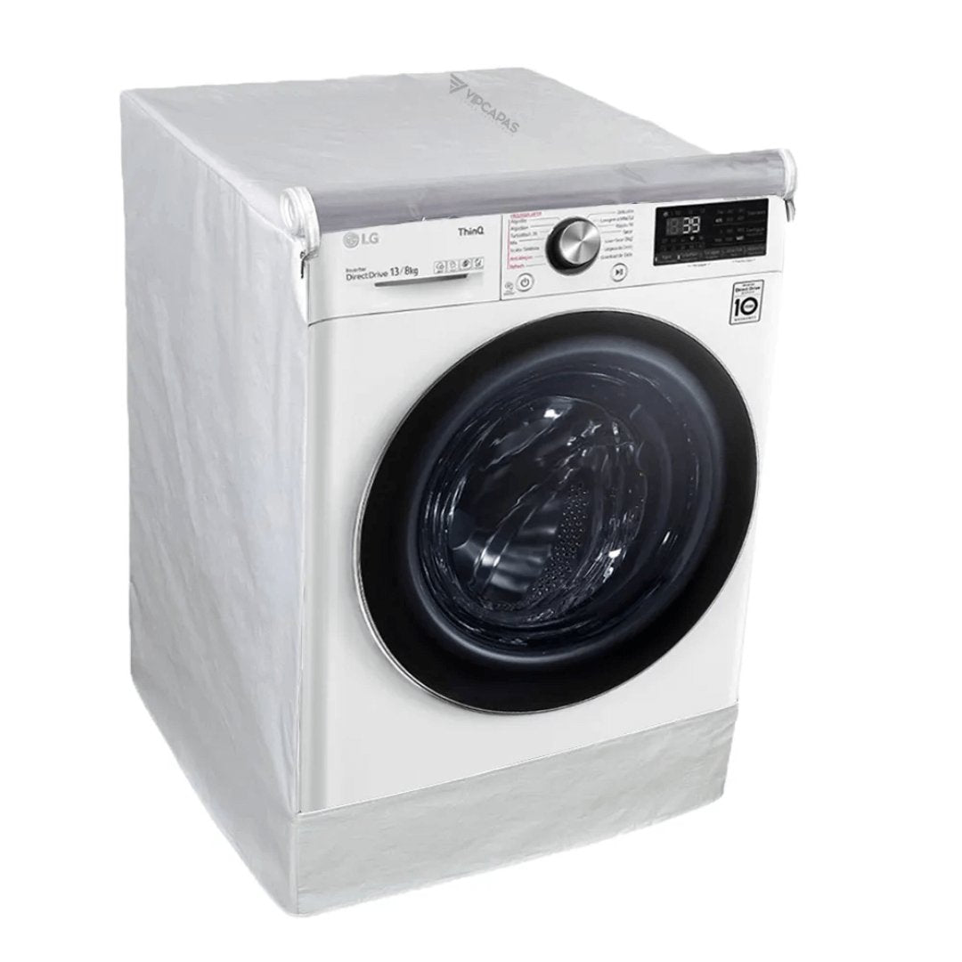 Capa para Máquina Lava e Seca LG 13kg VC4 Branca