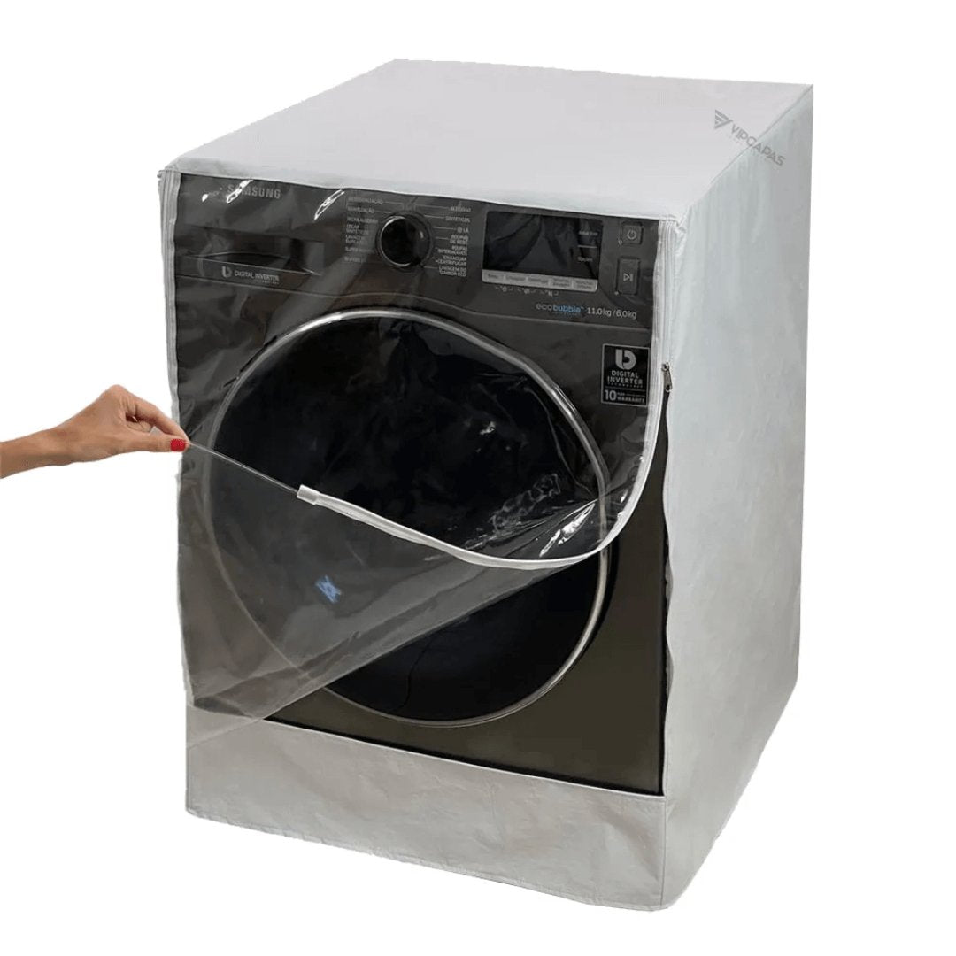 Capa para Máquina Lava e Seca LG 13kg VC4 Branca