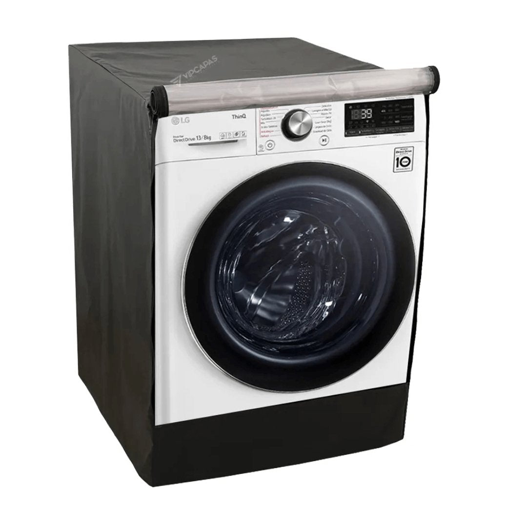 Capa para Máquina Lava e Seca LG 13kg VC4 Preta