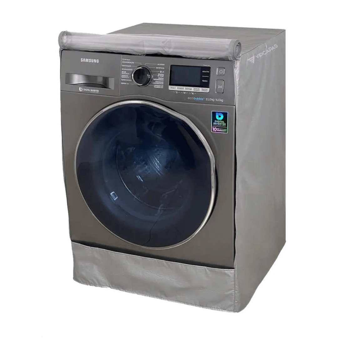 Capa para Máquina Lava e Seca Samsung 11kg Cinza