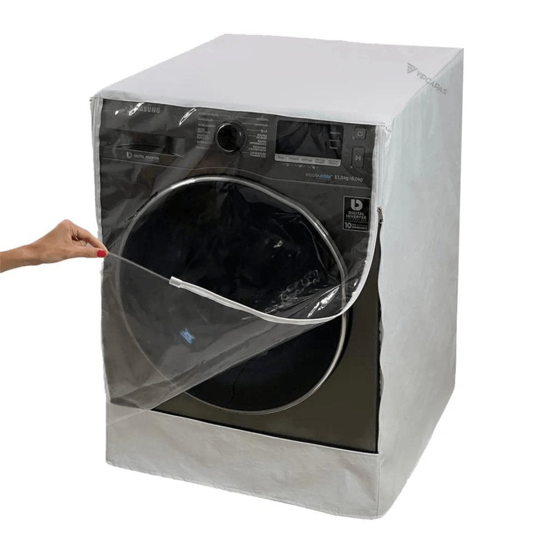 Capa para Máquina Lava e Seca Samsung WD11T 11kg Branca