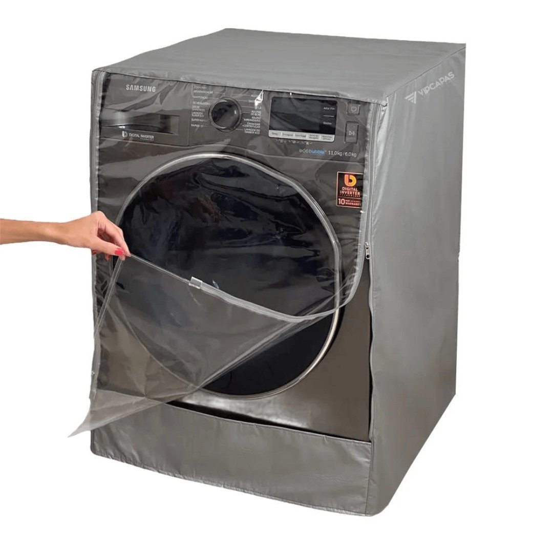 Capa para Máquina Lava e Seca Samsung WD11T 11kg Cinza