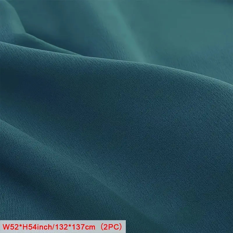 Conjunto com 2 Cortinas Opacas para Quarto – Tecido Espessado com Textura de Linho Artificial, Redução de Ruído e Bloqueio Total de Luz