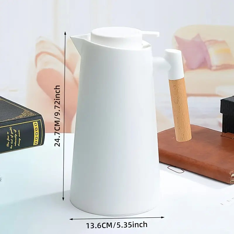 Garrafa Térmica 1L com Isolamento a Vácuo – Parede Dupla, Portátil, Antivazamento, Ideal para Café, Chá e Bebidas Quentes
