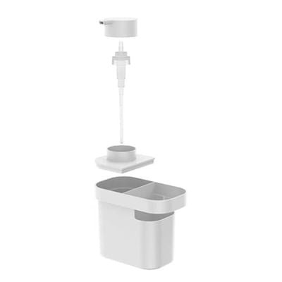 Dispenser Porta Detergente e Organizador de Pia Trium Branco 650 Ml