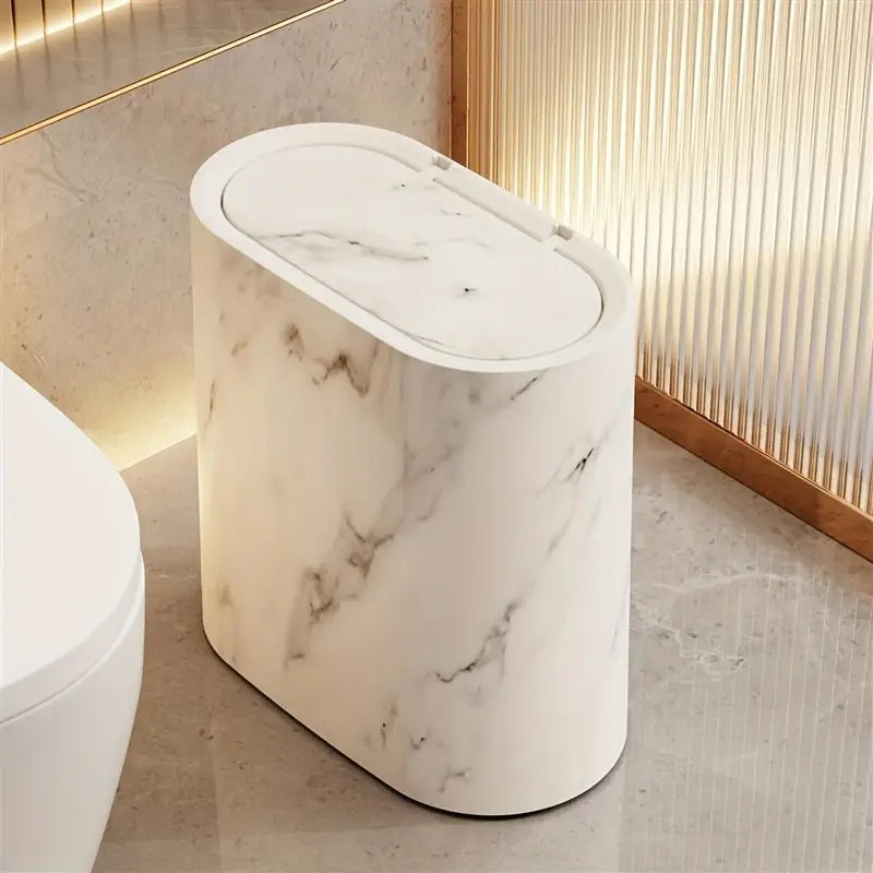 Lixeira de Canto LuxeSpace 14L com Tampa Retrátil e Vedação Antiodor
