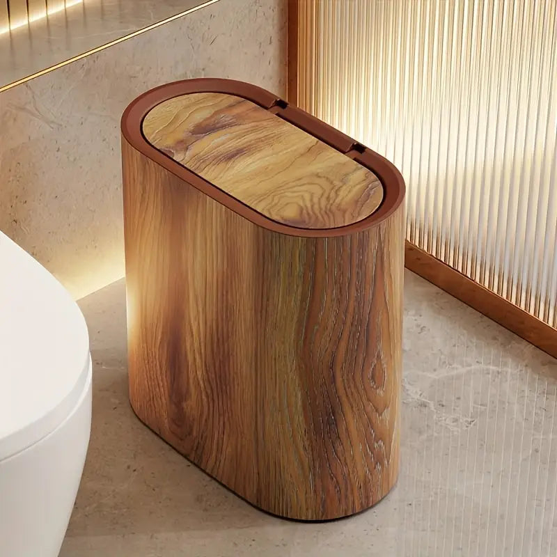 Lixeira de Canto LuxeSpace 14L com Tampa Retrátil e Vedação Antiodor