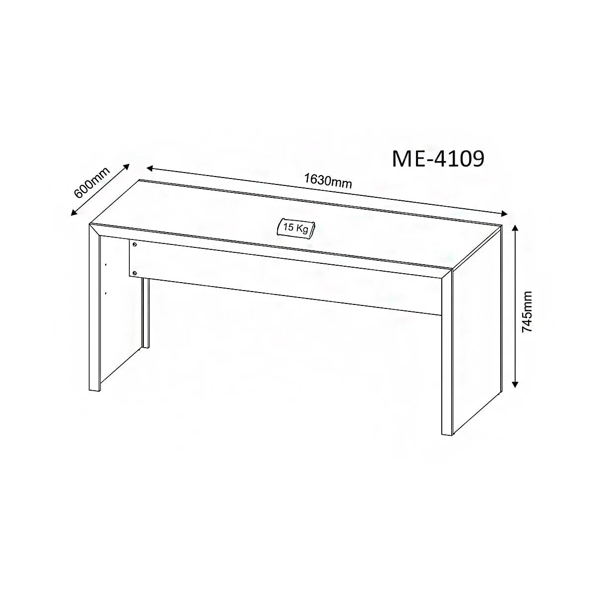 Escrivaninha Mesa de Escritório Multiuso 163 X 60 Cm