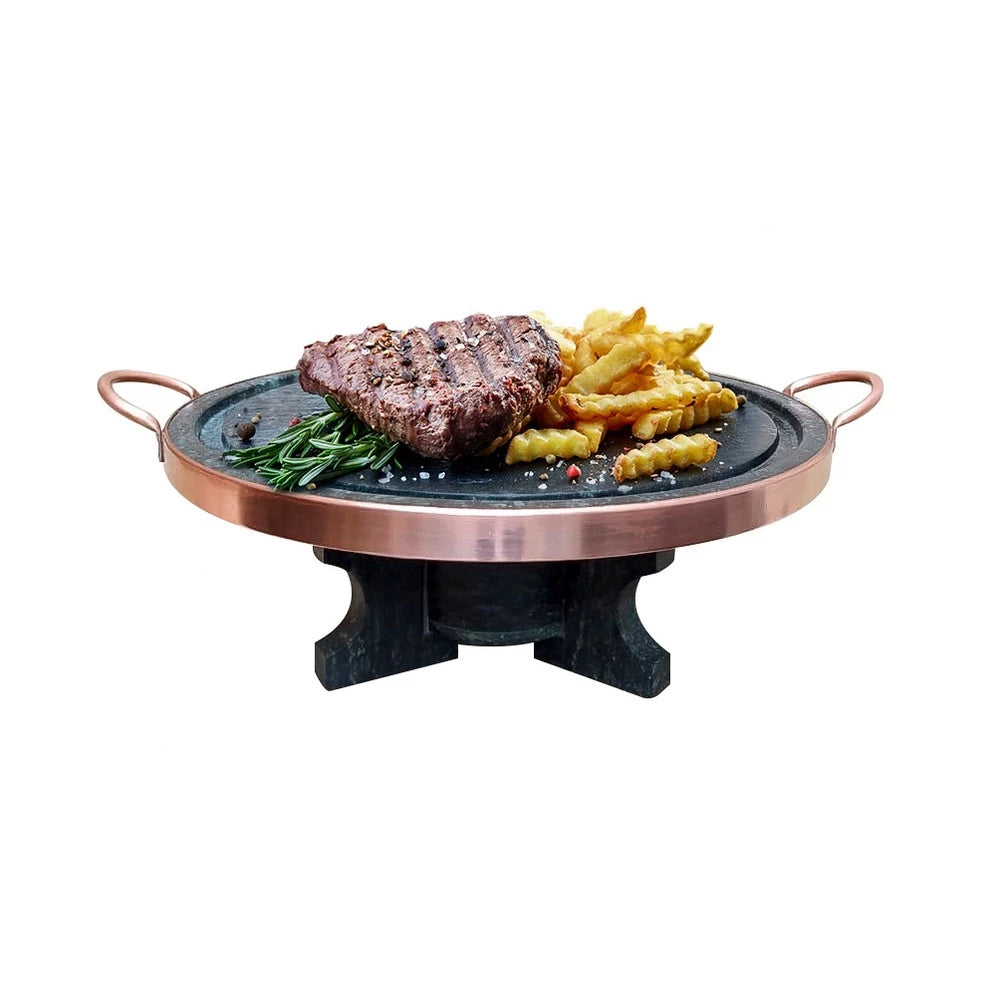 Kit Fondue Elegance — Completo com 1 Pedra + 2 Panelas, 6 Garfinhos e 5 Tigelas