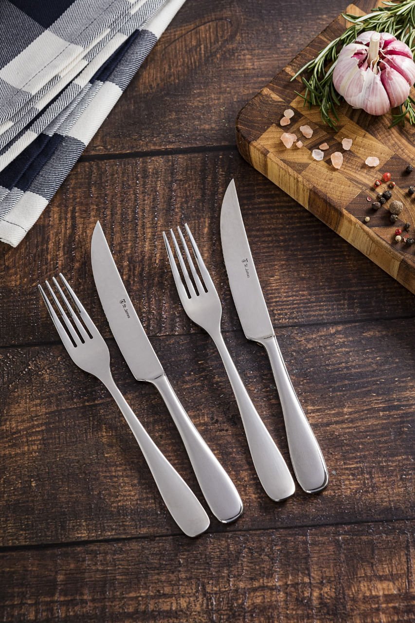 Faqueiro para Churrasco Serenity Inox 12 Peças St James