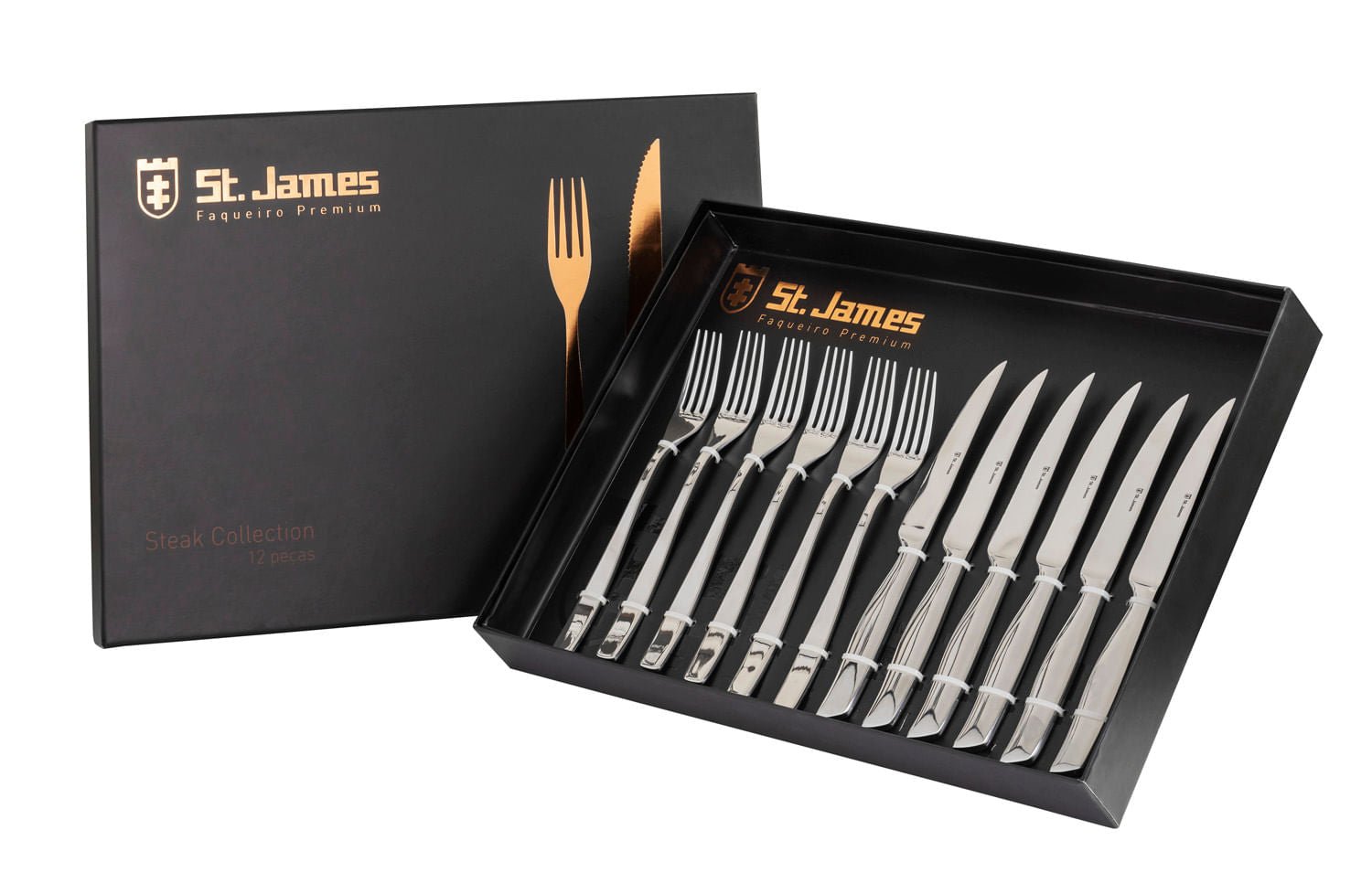 Faqueiro Wish Inox Churrasco 12 Peças St James