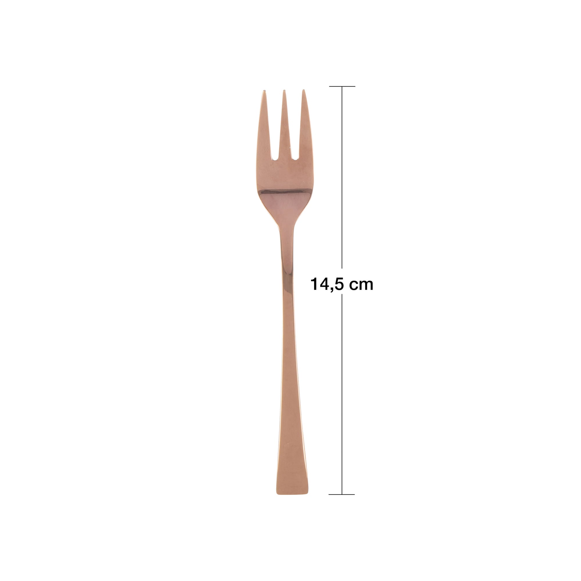 Jogo de Garfos para Sobremesa Aço Inox Berna Rose Gold