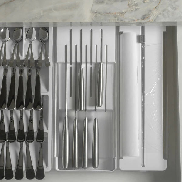 Kit organizador de gavetas de 3 peças Linha Clear
