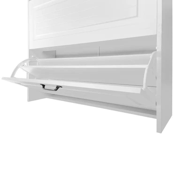 Sapateira Elegance 3 Portas e 2 Gavetas – Design Moderno em Branco
