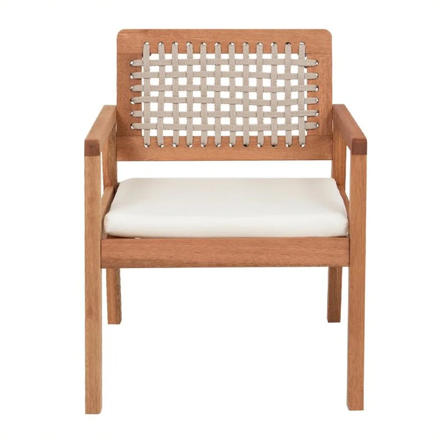 Sofá de 2 Lugares Jasmim cor Bege + Poltrona de Jardim Jasmim cor Bege
