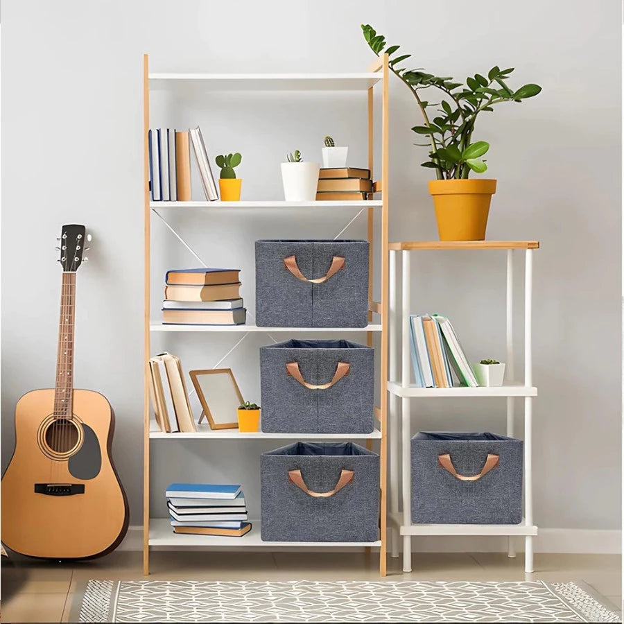 Kit 8 Caixas Organizadoras de Alta Resistência – Para Guarda-Roupas e Organização Multiuso
