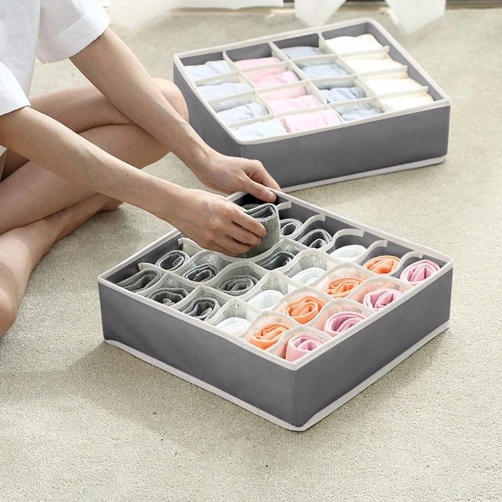 Organizador com Divisórias Estilo Colmeia – Praticidade e Elegância no seu Guarda-Roupas