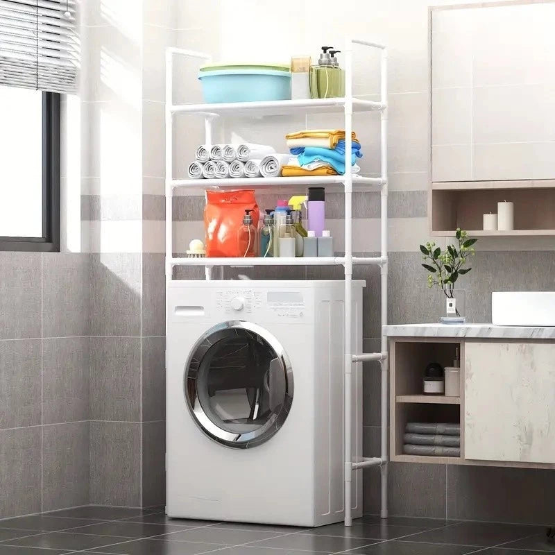 Organizador de Lavanderia com Prateleiras — Perfeito para Máquina de Lavar