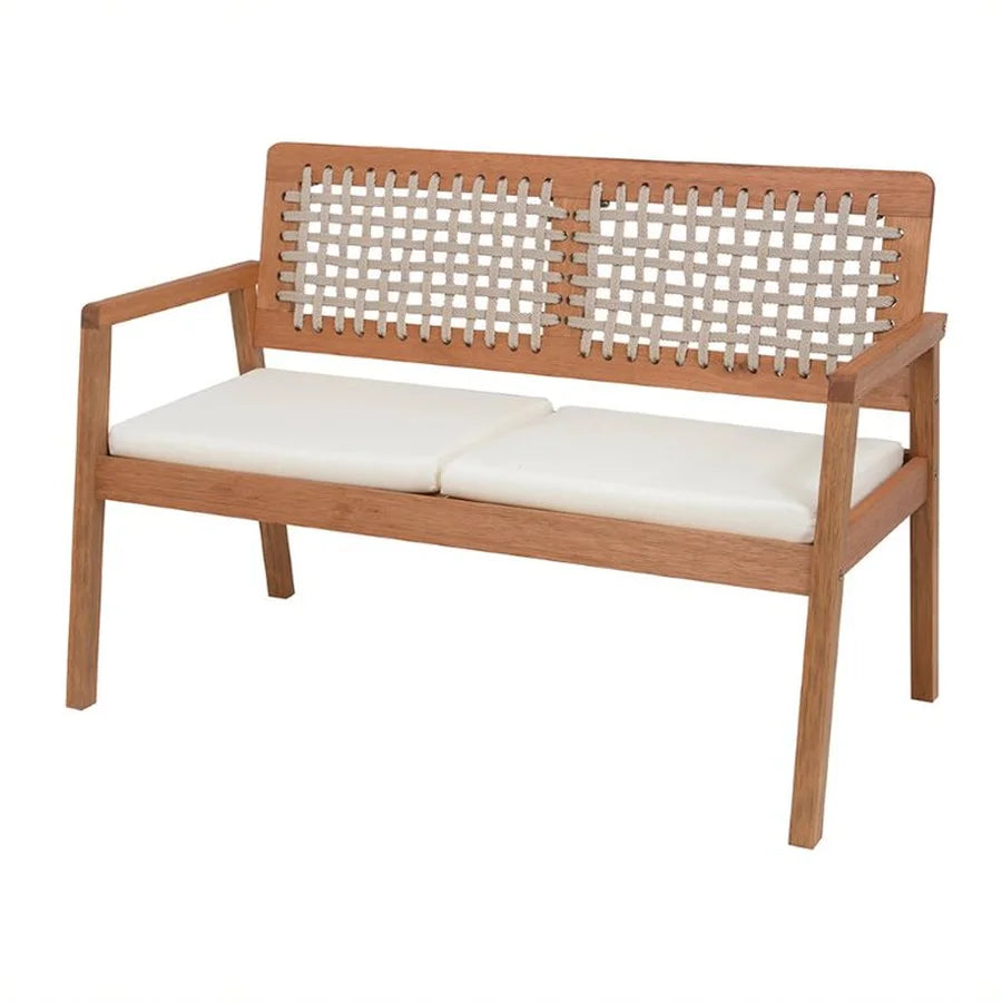 Sofá de 2 Lugares Jasmim cor Bege + Poltrona de Jardim Jasmim cor Bege
