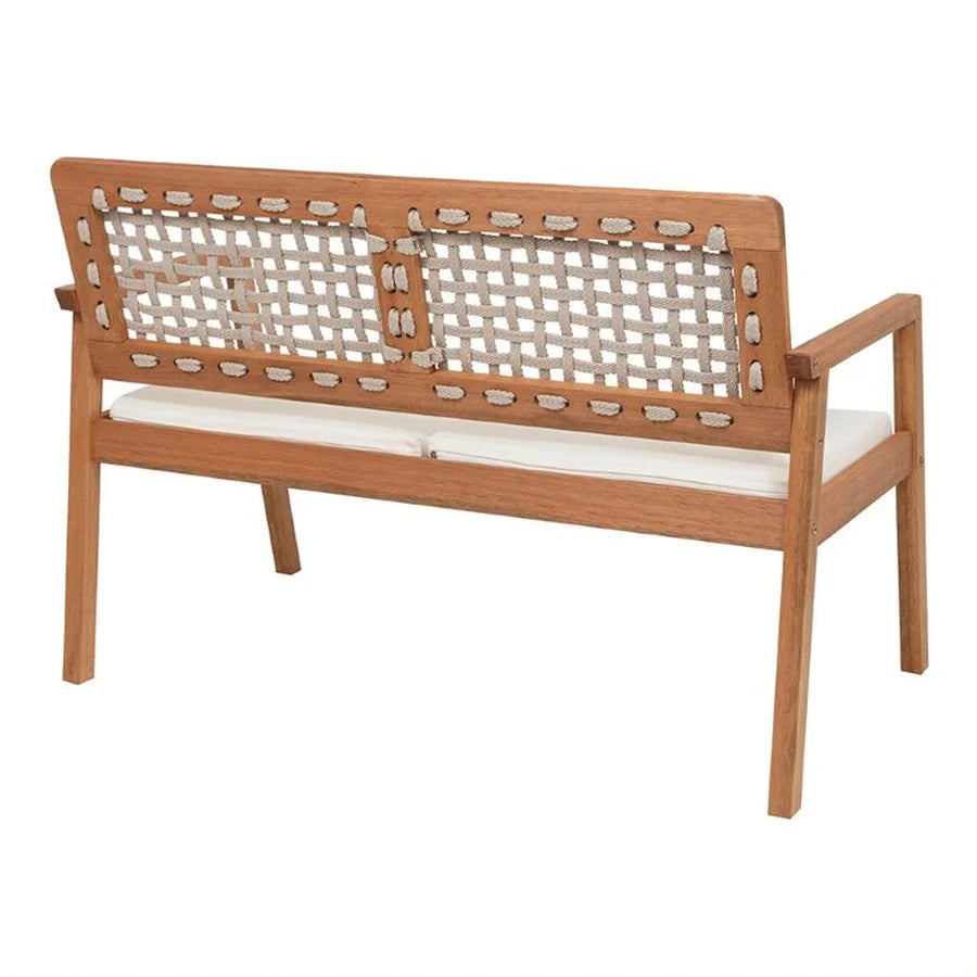 Sofá de 2 Lugares Jasmim cor Bege + Poltrona de Jardim Jasmim cor Bege