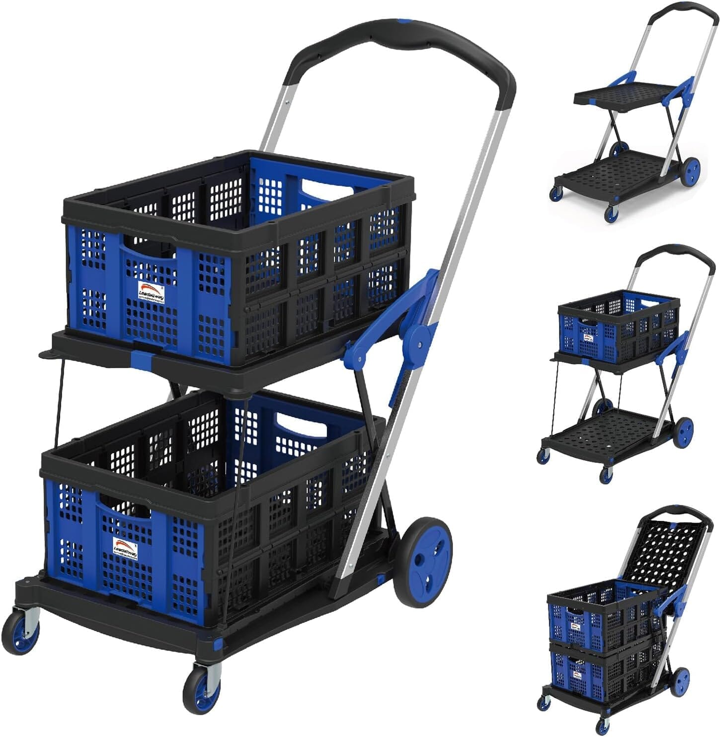 Compact Cart - Carrinho de Compras Dobrável e Portátil