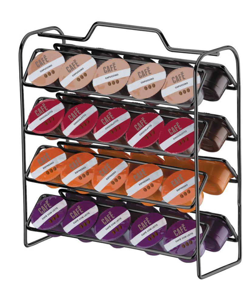 Organizador para Cápsulas de Café 3 Corações Ônix