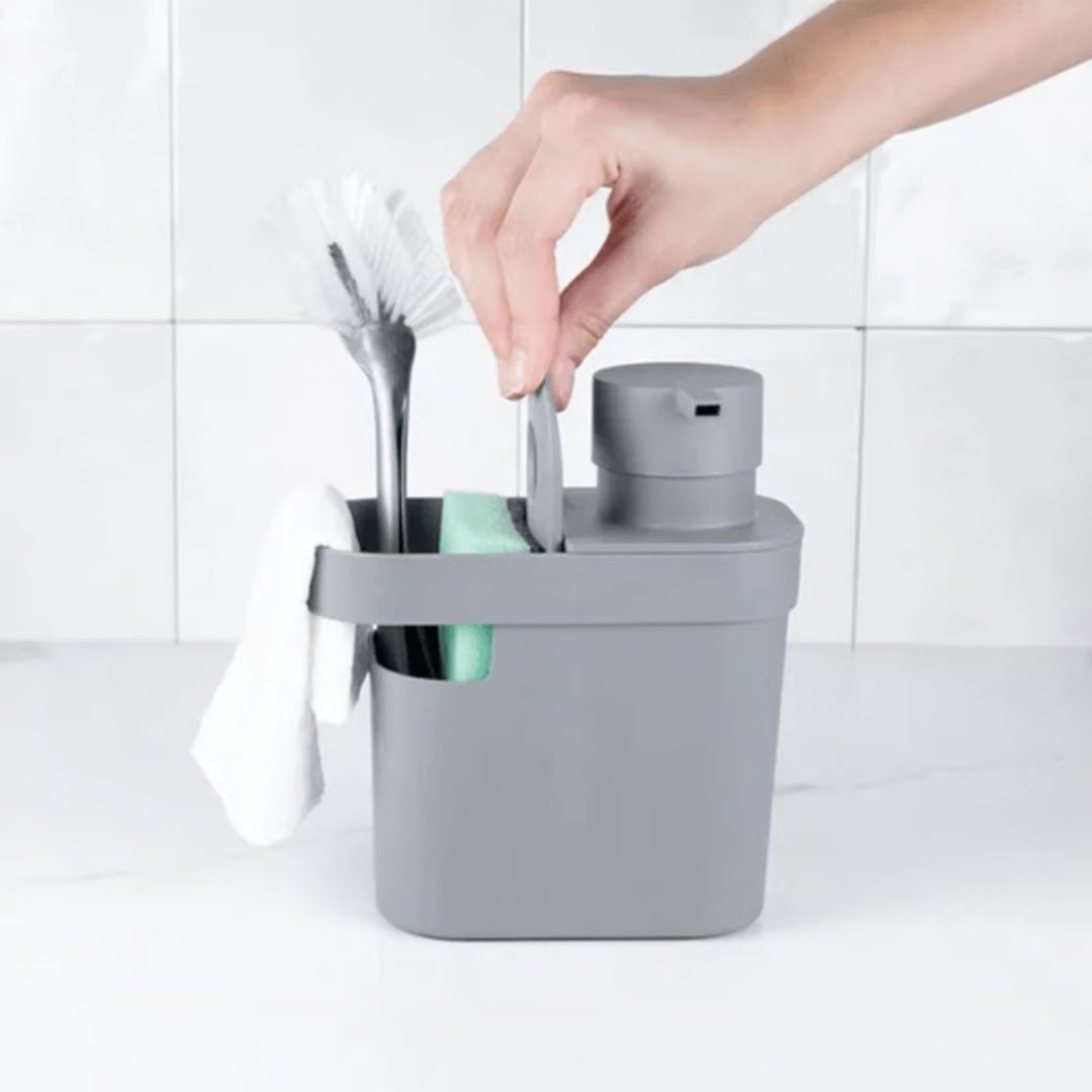 Dispenser de Detergente e Organizador Trium Chumbo 650ml