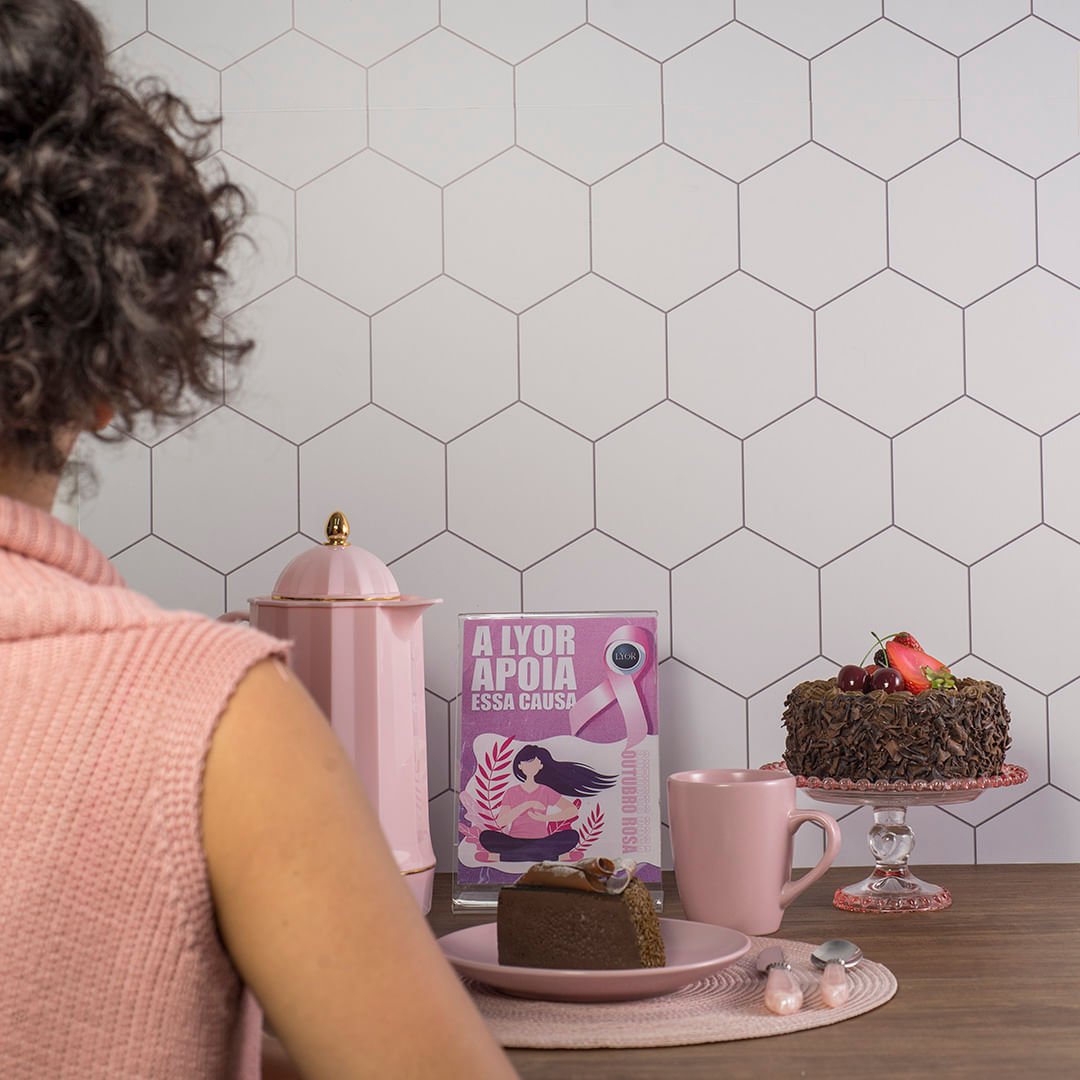 Faqueiro 24 Peças em Aço Inox com Cabo de Plastico Mother Pearl Rosa 26cm