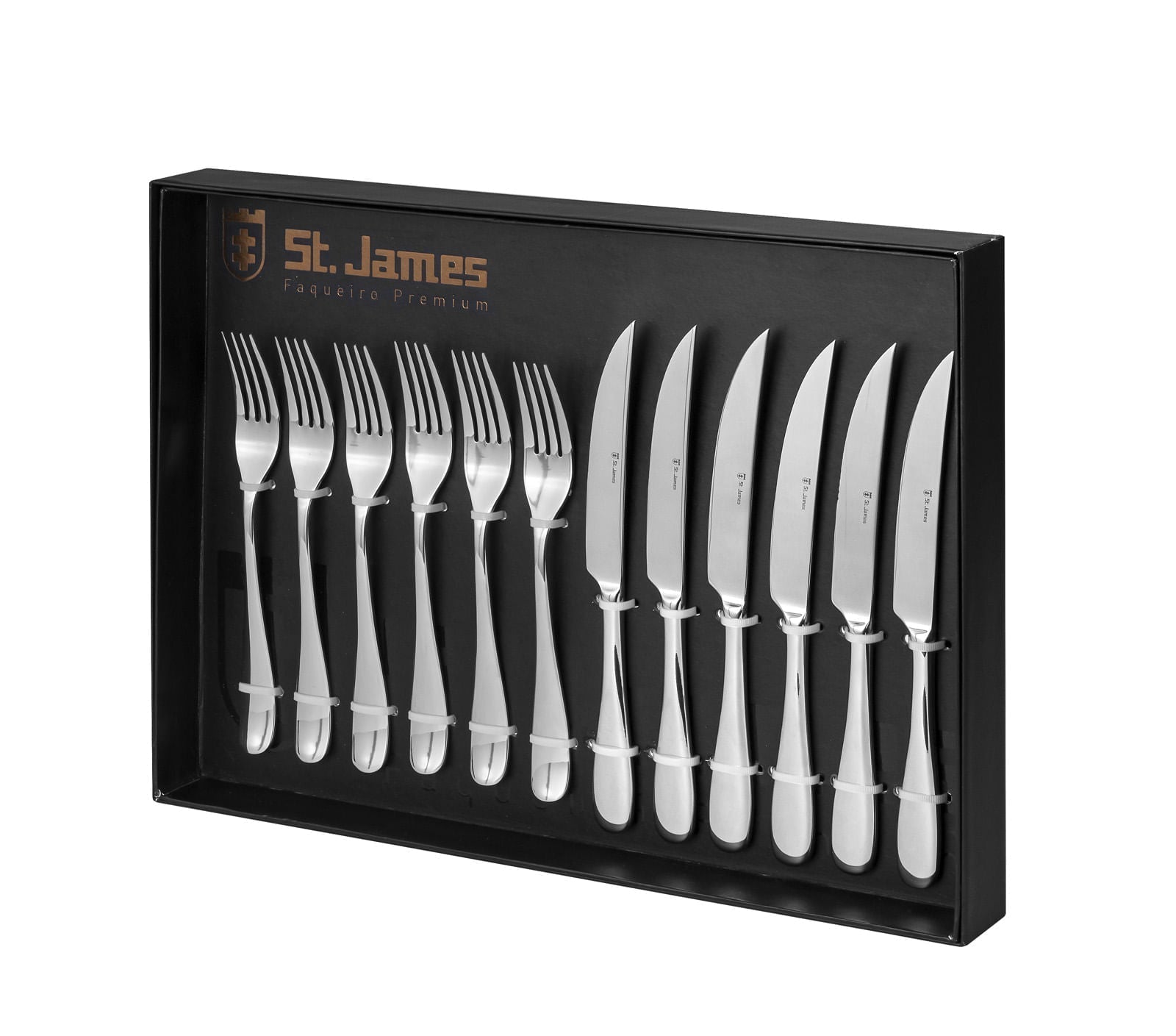 Faqueiro para Churrasco Serenity Inox 12 Peças St James